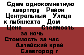 Сдам однокомнатную квартиру › Район ­ Центральный › Улица ­ к.либкнехта › Дом ­ 196 › Цена ­ 900 › Стоимость за ночь ­ 700 › Стоимость за час ­ 100 - Алтайский край, Славгород г. Недвижимость » Квартиры аренда посуточно   . Алтайский край